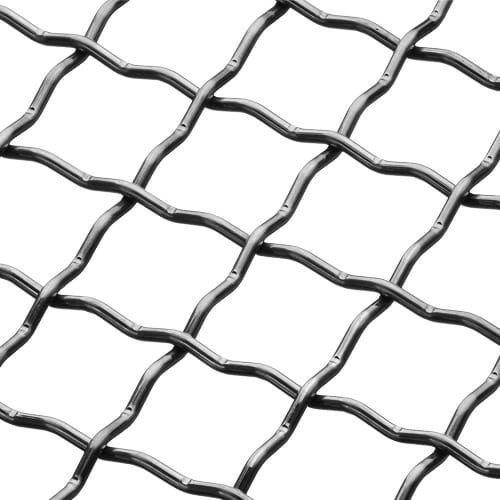 A close up of the wire mesh on top of a table